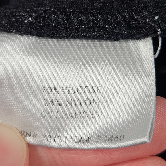 Eileen Fisher Pants Womens 1X Black Wide Leg Pull On Stretch Made In USA - Picture 8 of 10